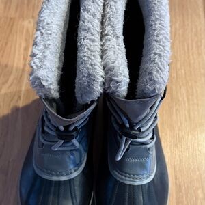Sorel 1964 Pac Nylon Waterproof Snow Boots - Gray - Shearling Cuff - Size 6